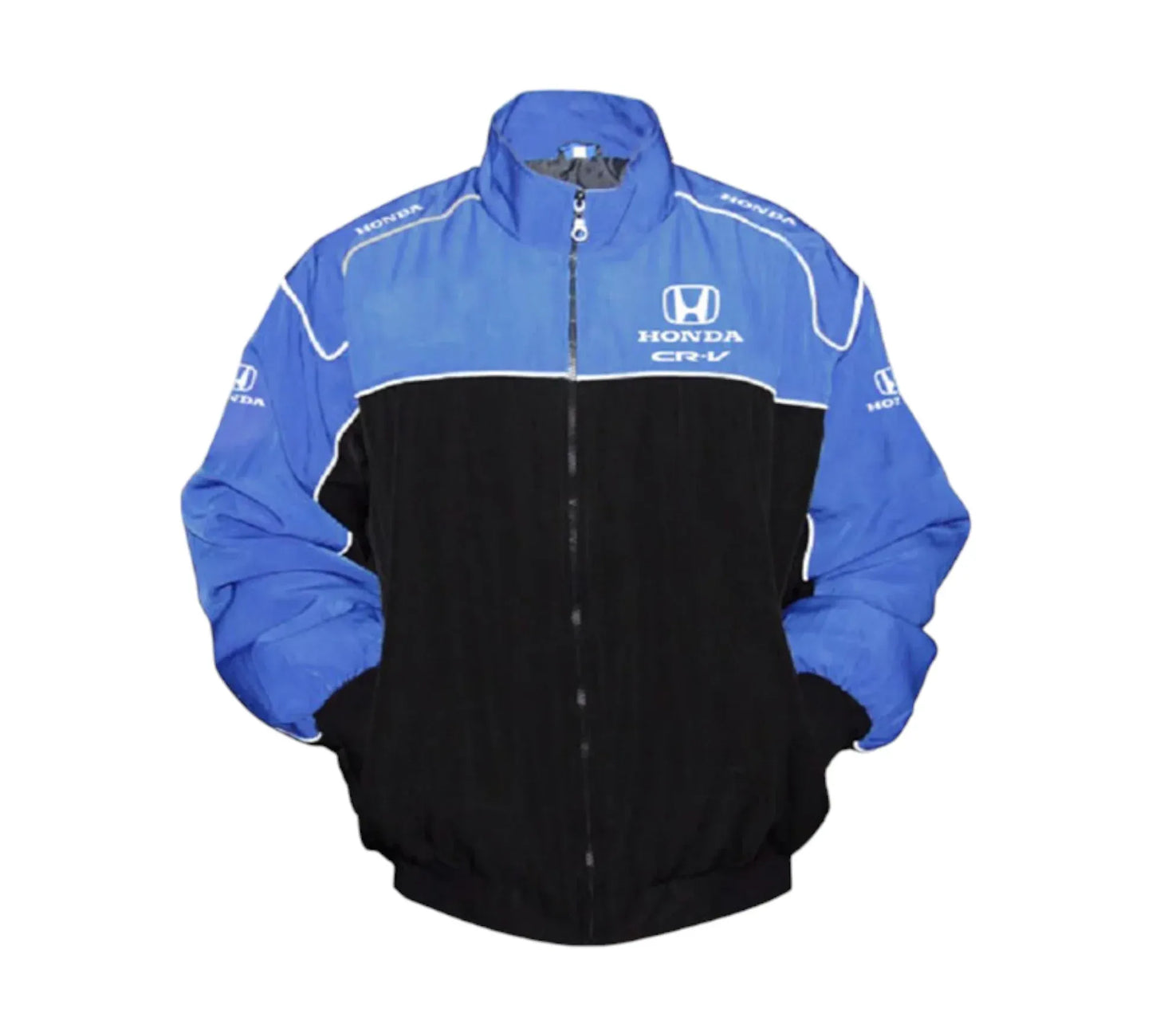 Honda CR-V Racing Jacket Vintage Style – Blue Black Motorsport Edition | DASH RACEGEAR