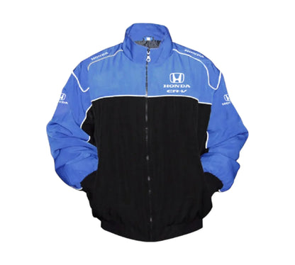 Honda CR-V Racing Jacket Vintage Style – Blue Black Motorsport Edition | DASH RACEGEAR