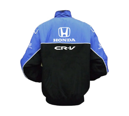 Honda CR-V Racing Jacket Vintage Style – Blue Black Motorsport Edition | DASH RACEGEAR