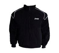 Jeep Racing Jacket Black with Piping | DASH RACEGEAR