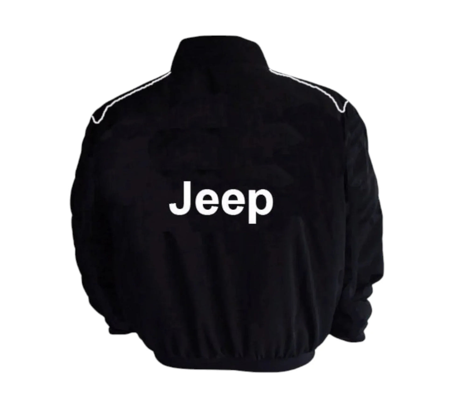 Jeep Racing Jacket Black with Piping | DASH RACEGEAR