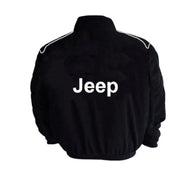 Jeep Racing Jacket Black with Piping | DASH RACEGEAR