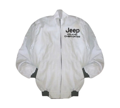 Jeep Grand Cherokee Racing Jacket White | DASH RACEGEAR