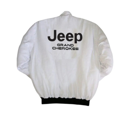 Jeep Grand Cherokee Racing Jacket White | DASH RACEGEAR