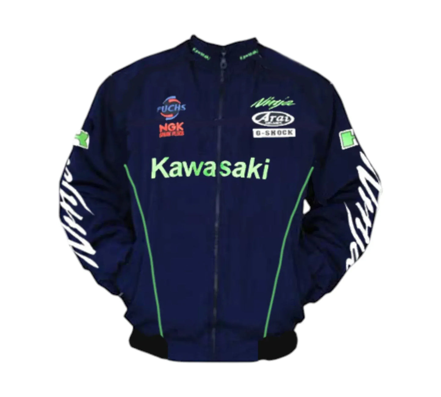 Kawasaki Ninja Racing Jacket Dark Blue | DASH RACEGEAR