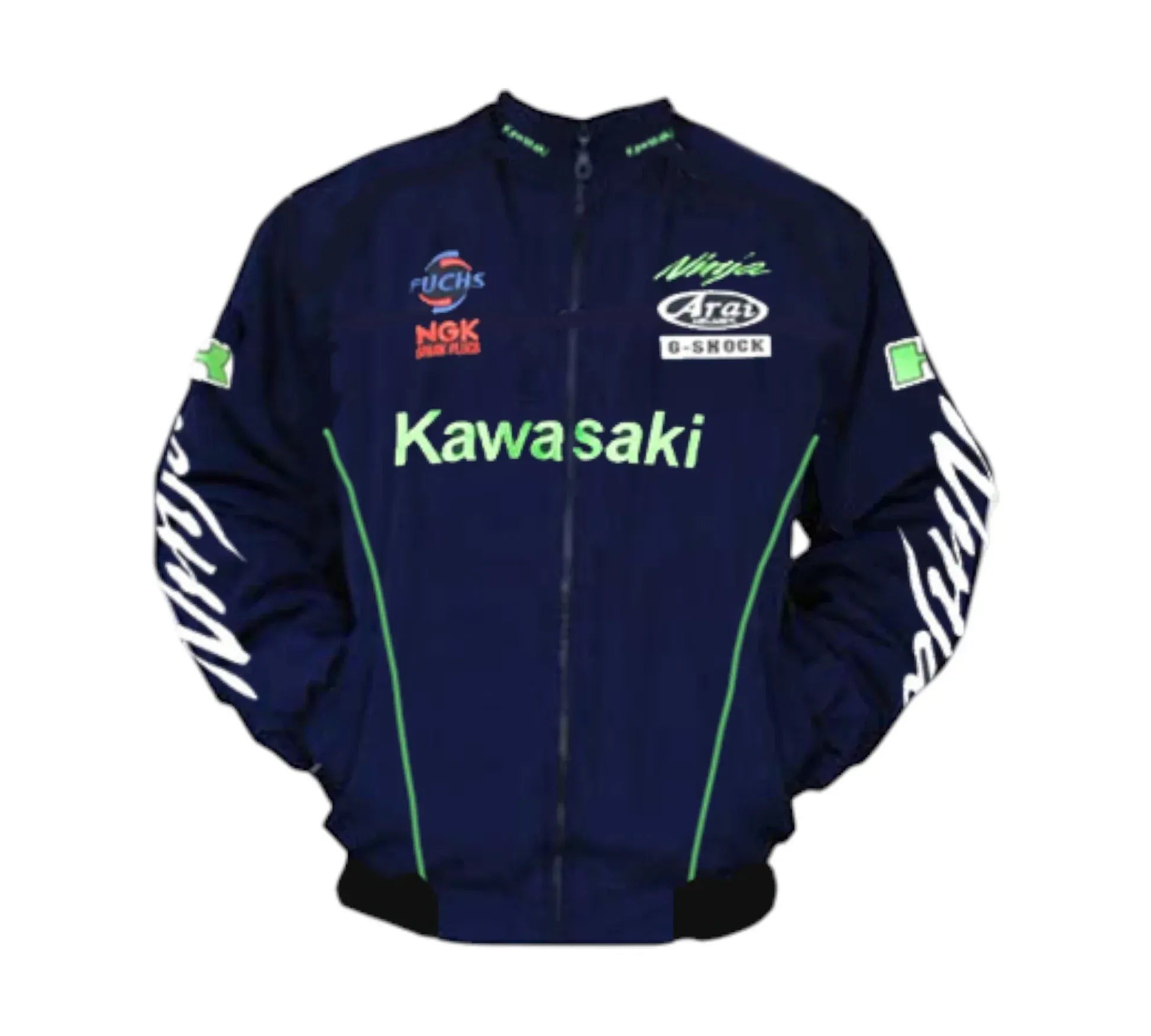 Kawasaki Ninja Racing Jacket Dark Blue | DASH RACEGEAR