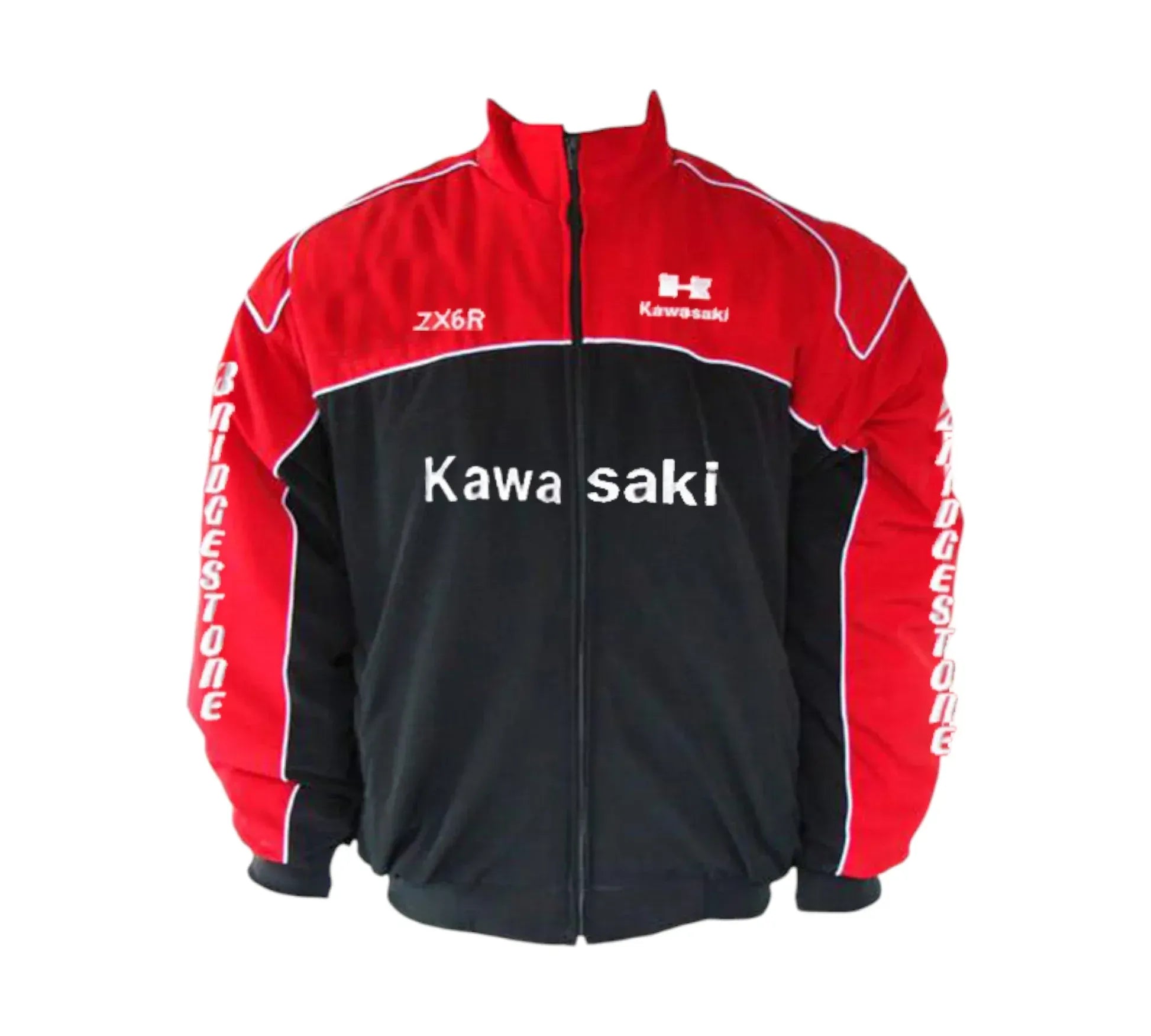 Kawasaki ZX6R Racing Jacket Red Black | DASH RACEGEAR