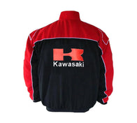 Kawasaki ZX6R Racing Jacket Red Black | DASH RACEGEAR