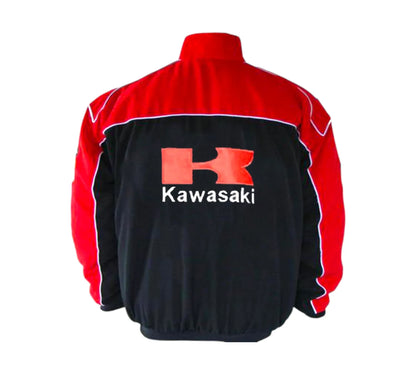 Kawasaki Racing Jacket Red Black | DASH RACEGEAR