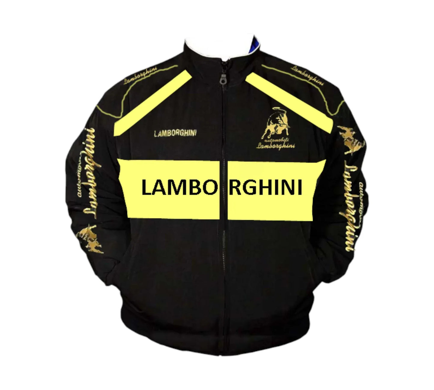 Lamborghini Racing Jacket Black Yellow | DASH RACEGEAR