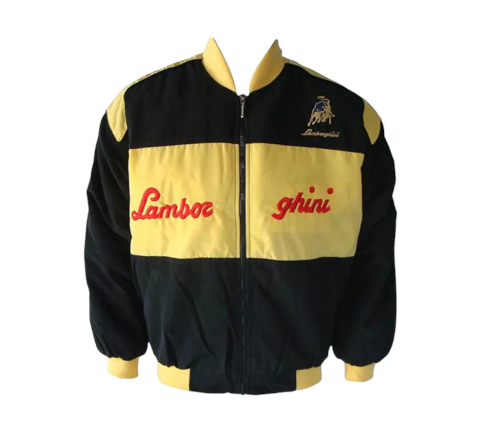 Lamborghini Racing Vintage Jacket | Black/Yellow | DASH RACEGEAR