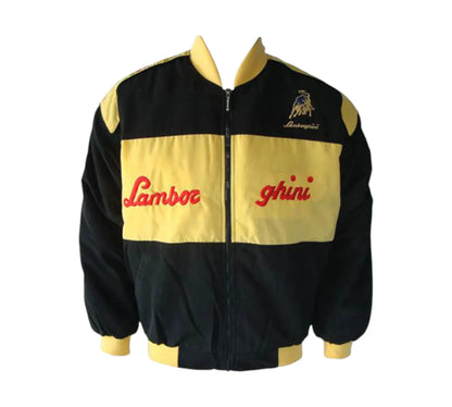 Lamborghini Racing Vintage Jacket | Black/Yellow | DASH RACEGEAR
