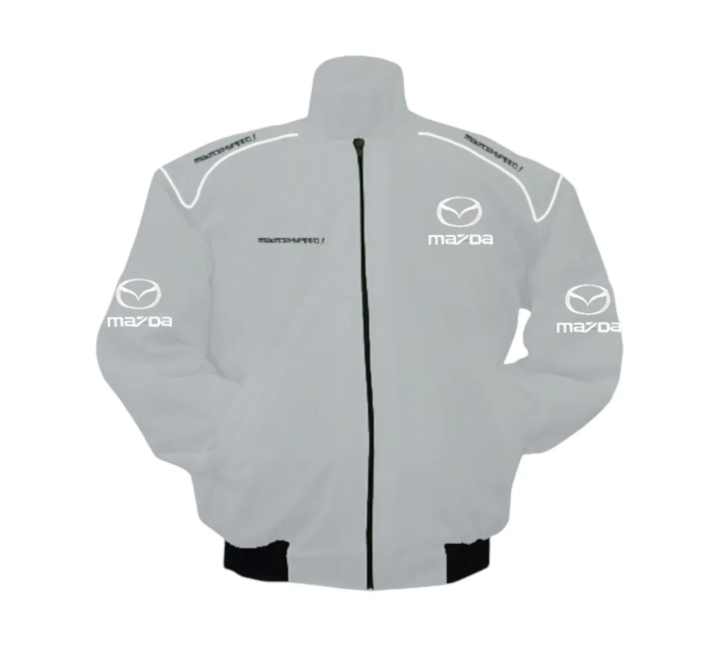 Mazda speed3 Vintage Racing Jacket Light Gray | DASH RACEGEAR