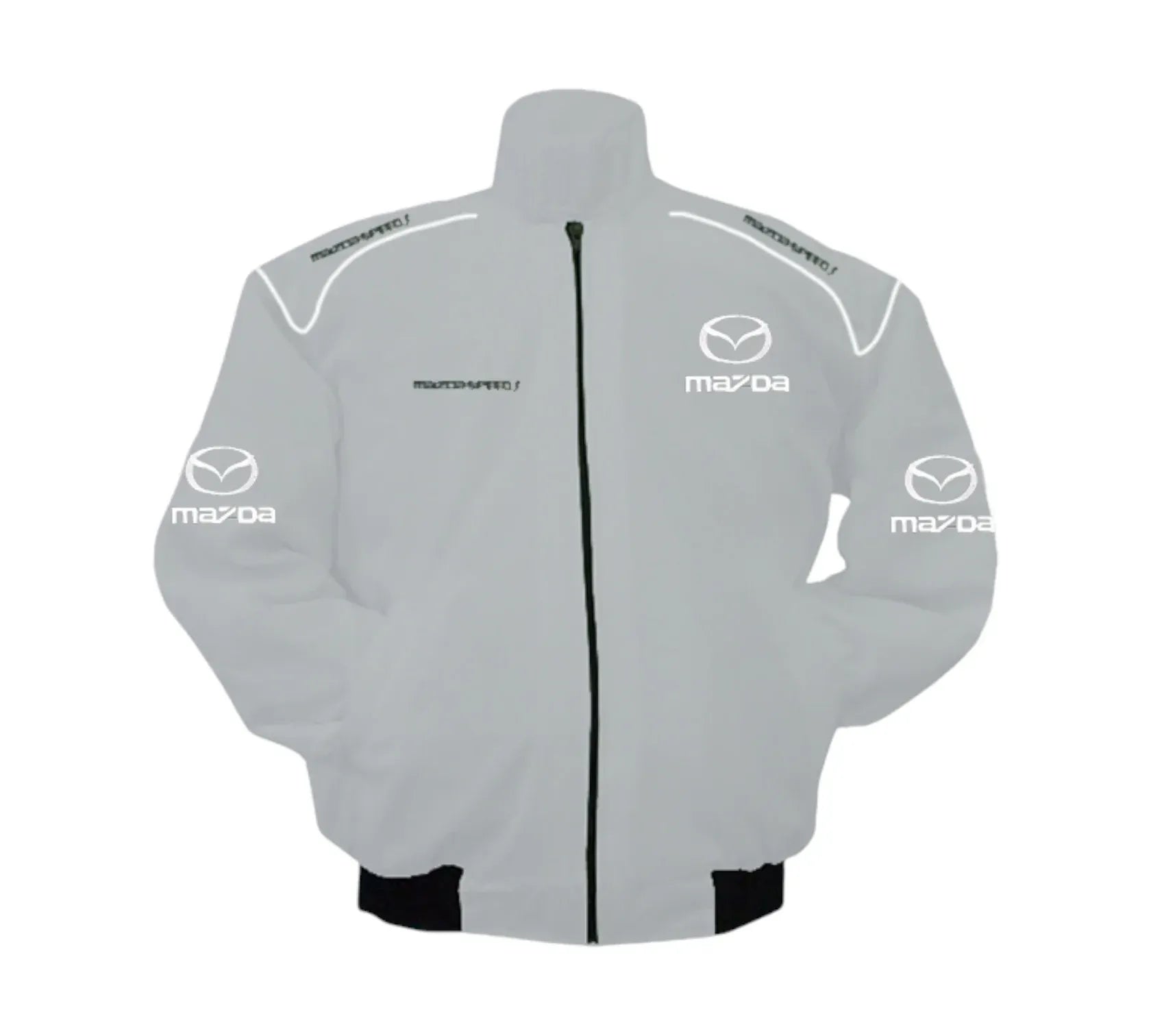 Mazda speed3 Vintage Racing Jacket Light Gray | DASH RACEGEAR