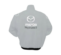 Mazda speed3 Vintage Racing Jacket Light Gray | DASH RACEGEAR
