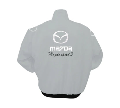 Mazda speed3 Vintage Racing Jacket Light Gray | DASH RACEGEAR