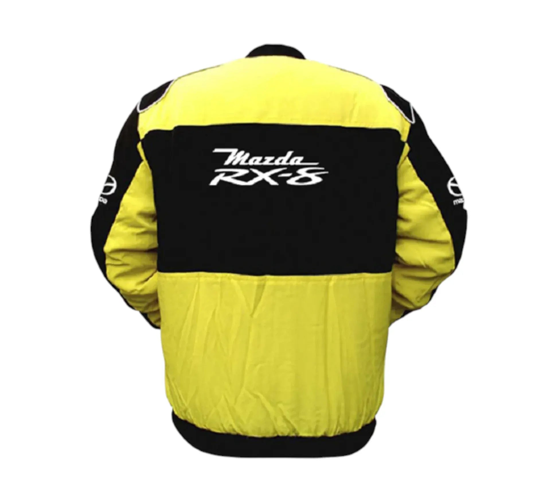 Mazda RX-8 Spirit R Yellow Black Vintage Racing Jacket | DASH RACEGEAR