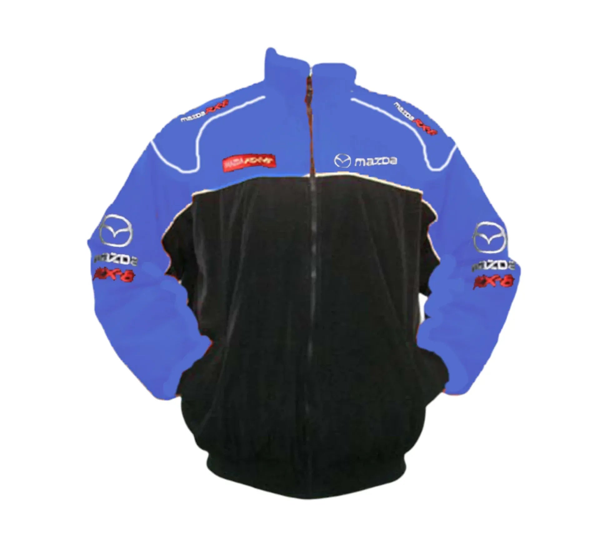 Mazda RX-8 Black Blue Vintage Racing Performance Jacket | DASH RACEGEAR