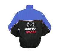 Mazda RX-8 Black Blue Vintage Racing Performance Jacket | DASH RACEGEAR