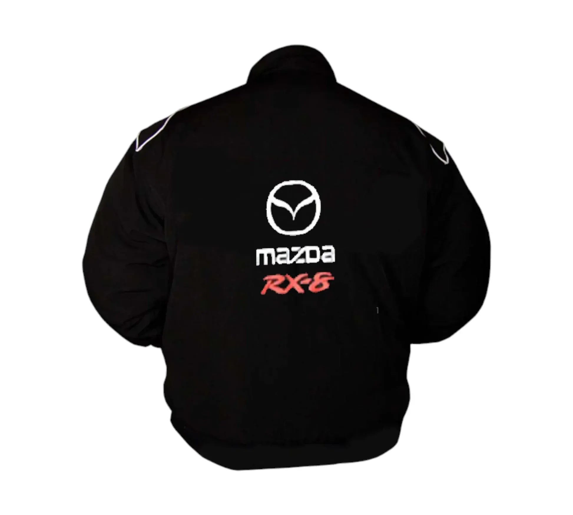 Mazda RX-8 Black Stealth Vintage Racing Performance Jacket | DASH RACEGEAR