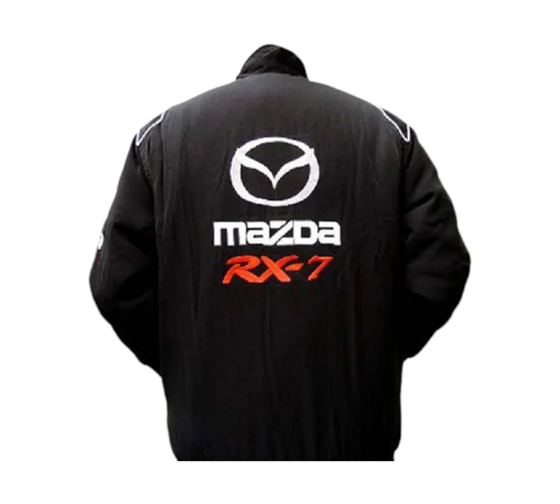 Mazda RX-7 Black Stealth Vintage Racing Performance Jacket | DASH RACEGEAR