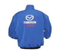 Mazda MX-5 Miata Blue Vintage Racing Performance Jacket | DASH RACEGEAR