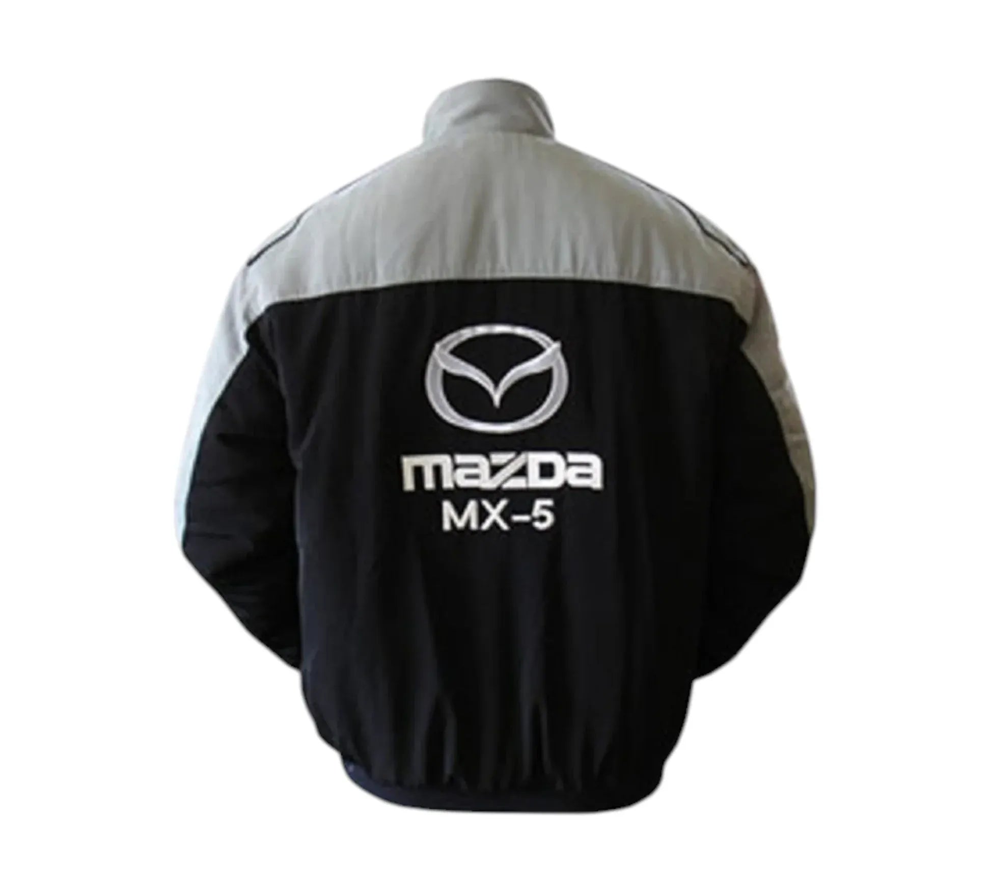 Mazda MX-5 Miata Gray Black Vintage Racing Performance Jacket | DASH RACEGEAR