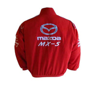 Mazda MX-5 Miata Red Vintage Racing Performance Jacket | DASH RACEGEAR