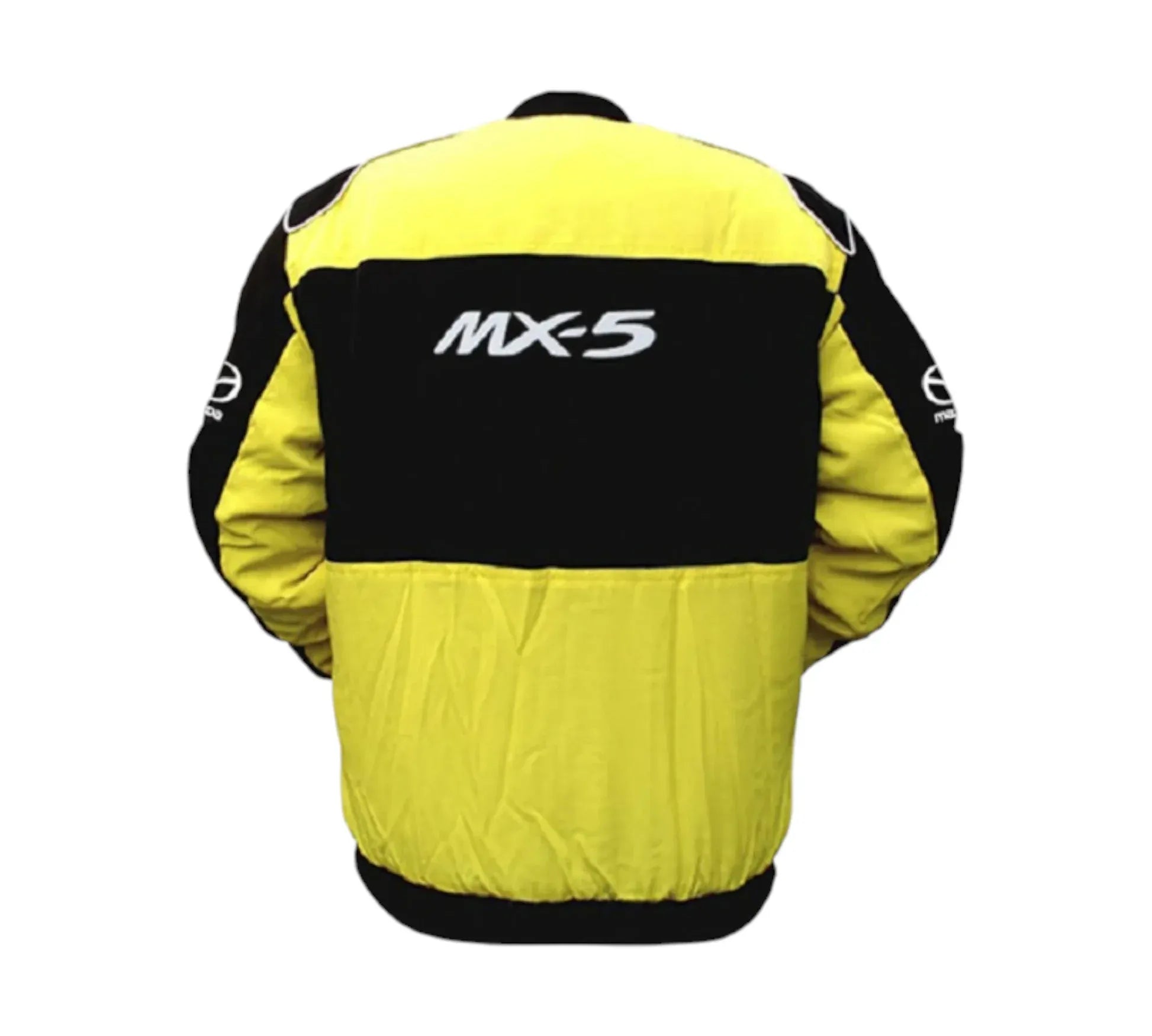 Mazda MX-5 Miata Yellow Black Vintage Racing Performance Jacket | DASH RACEGEAR
