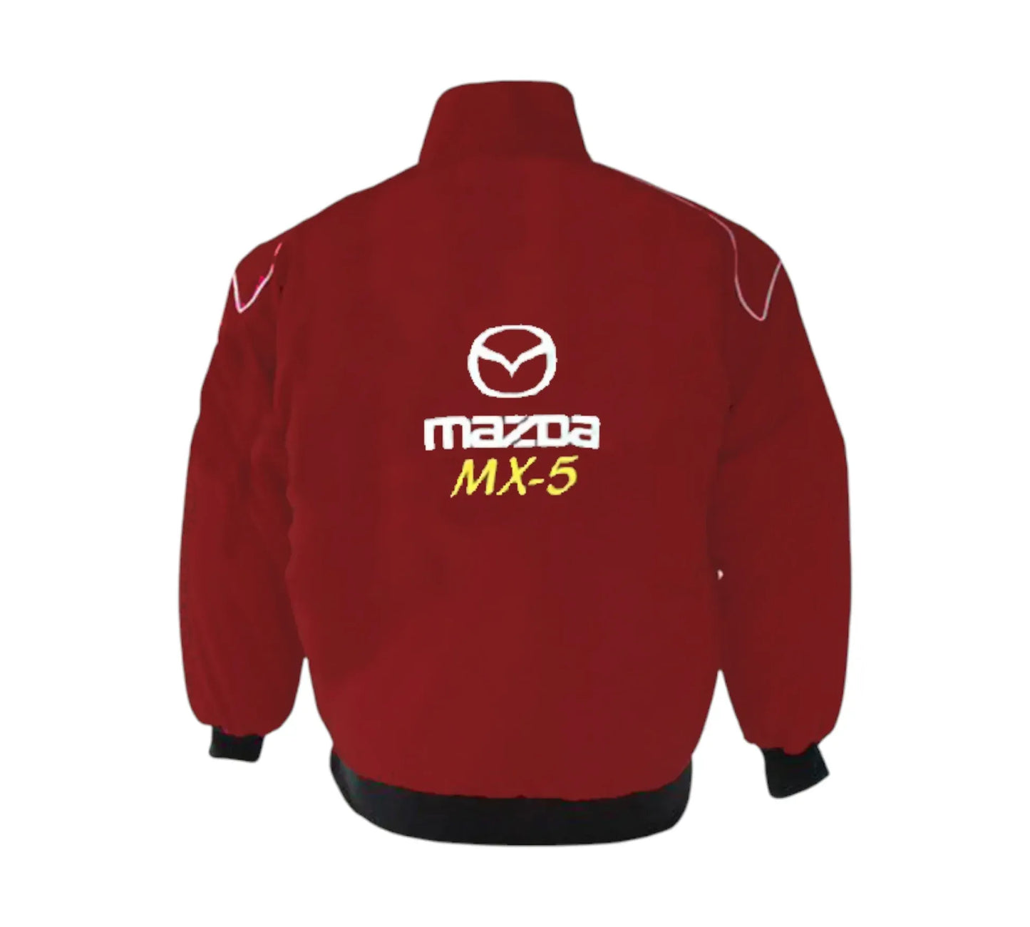 Mazda MX-5 Miata Maroon Burgundy Vintage Racing Jacket | DASH RACEGEAR