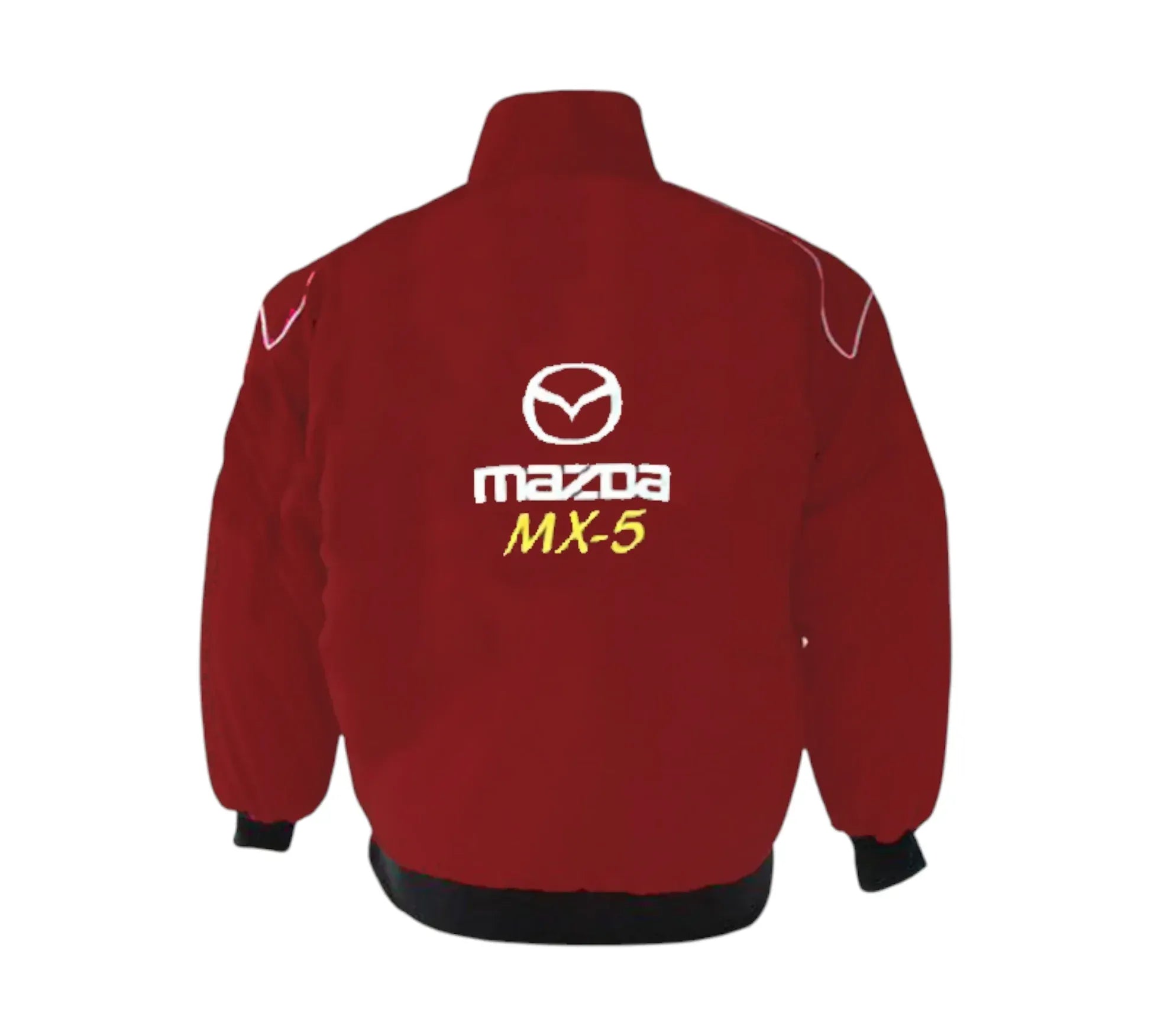 Mazda MX-5 Miata Maroon Burgundy Vintage Racing Jacket | DASH RACEGEAR