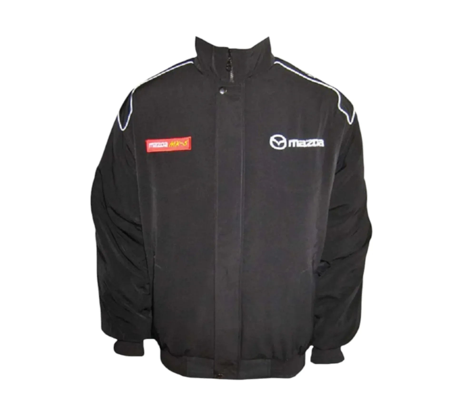 Mazda MX-5 Miata Black Stealth Vintage Racing Performance Jacket | DASH RACEGEAR