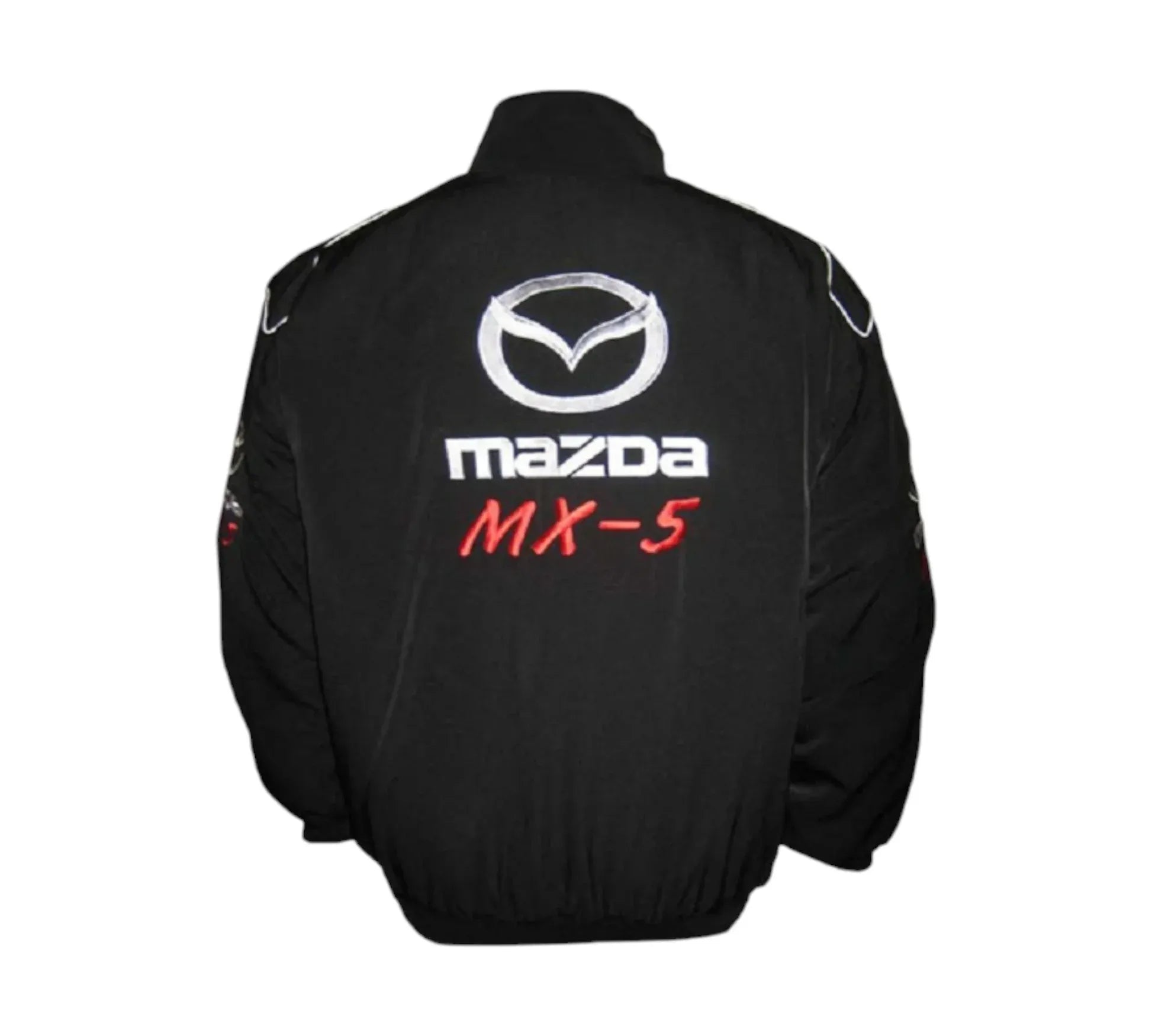 Mazda MX-5 Miata Black Stealth Vintage Racing Performance Jacket | DASH RACEGEAR