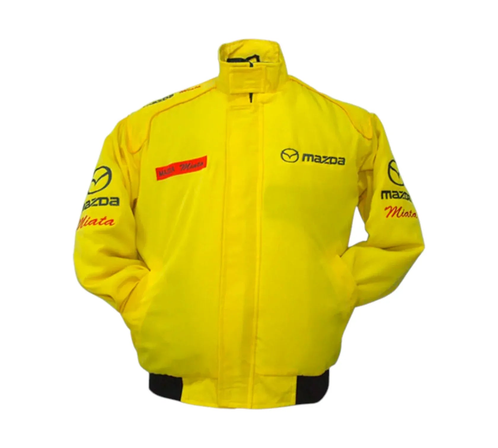 Mazda Miata Yellow Vintage Racing Performance Jacket | DASH RACEGEAR