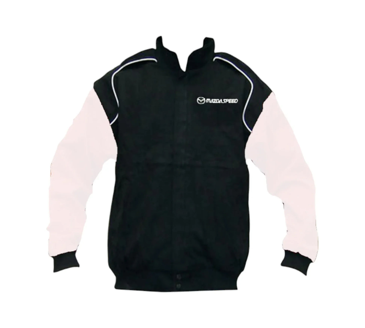 Mazda Mazdaspeed Black White Vintage Racing Jacket | DASH RACEGEAR