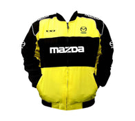 Mazda CX-7 Black Yellow Vintage Racing Jacket | DASH RACEGEAR