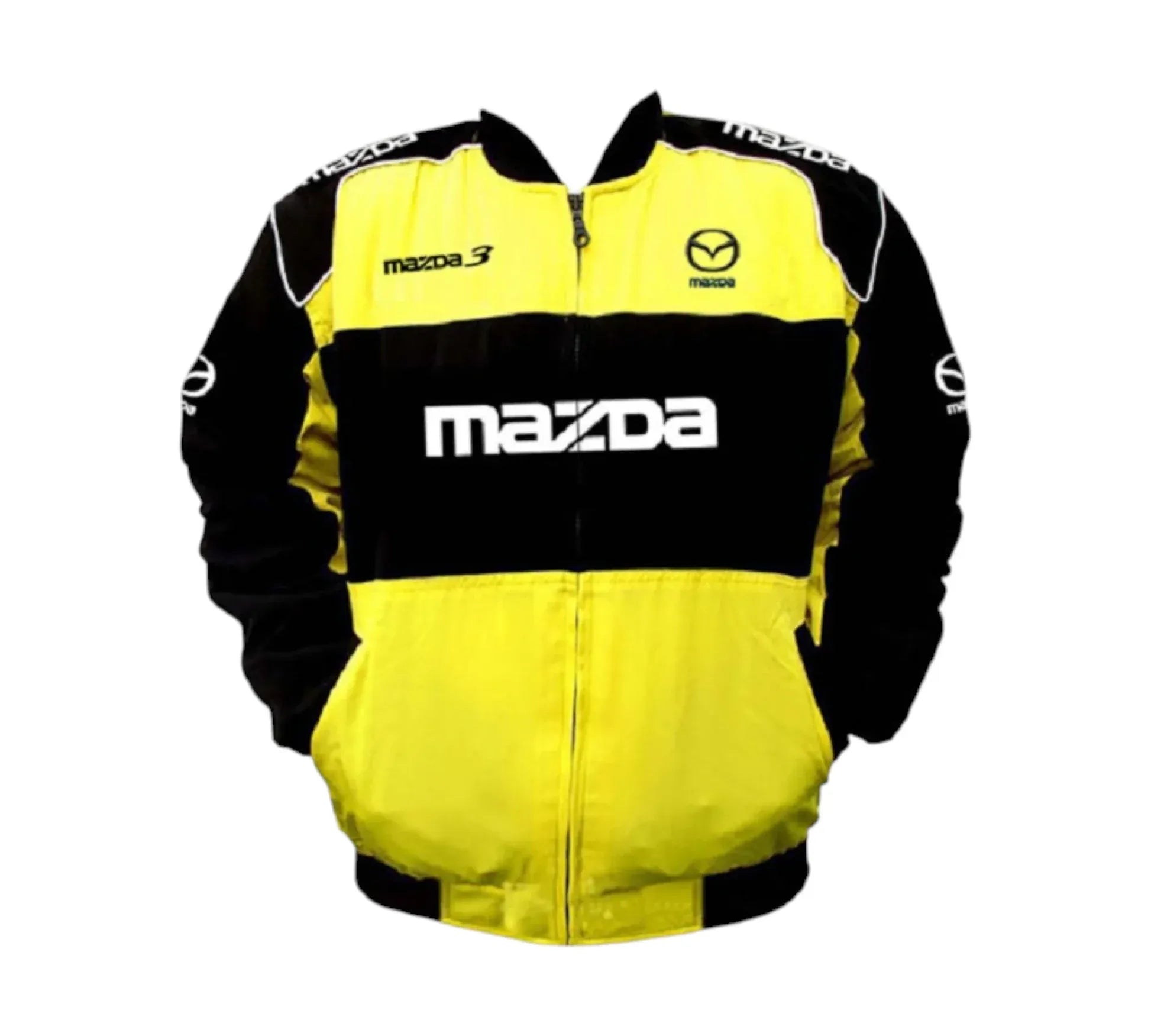 Mazda 3 Vintage Racing Jacket Yellow Black | DASH RACEGEAR