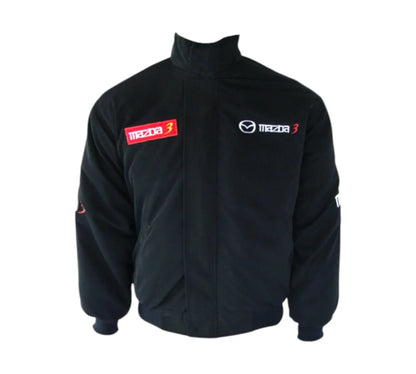Mazda 3 Racing Vintage Jacket Black Premium | DASH RACEGEAR