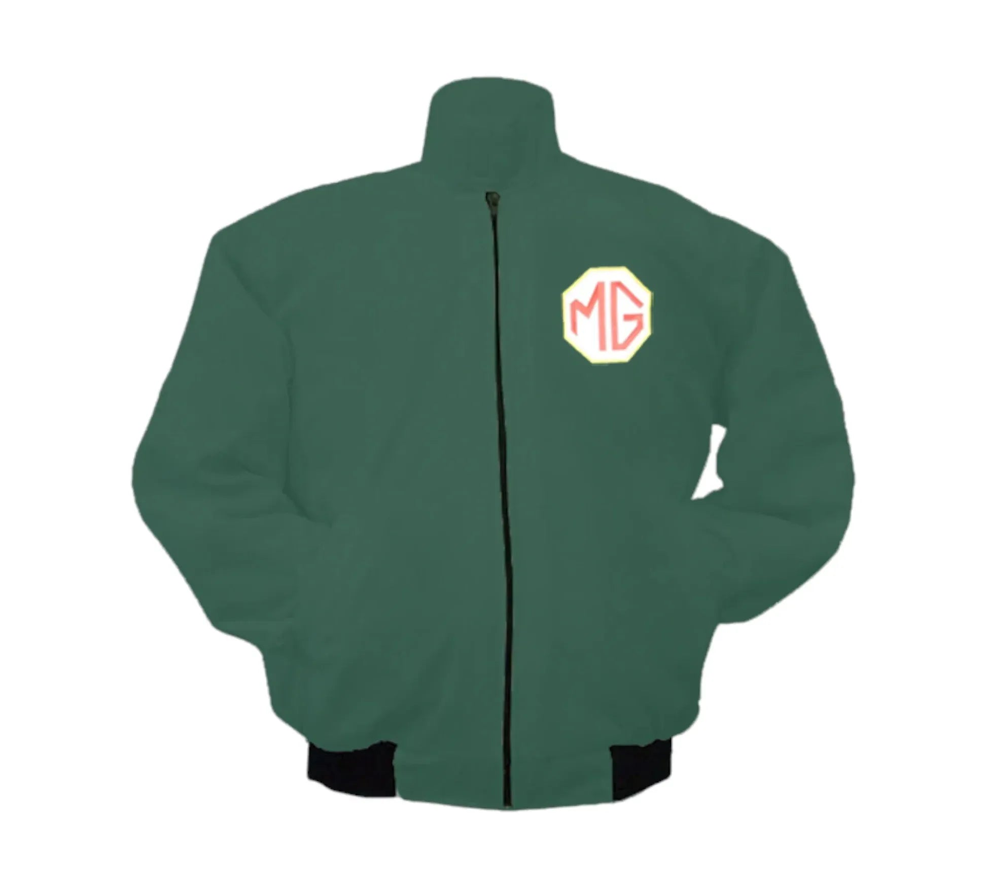 New MG Racing Vintage Jacket Dark Green Premium | DASH RACEGEAR