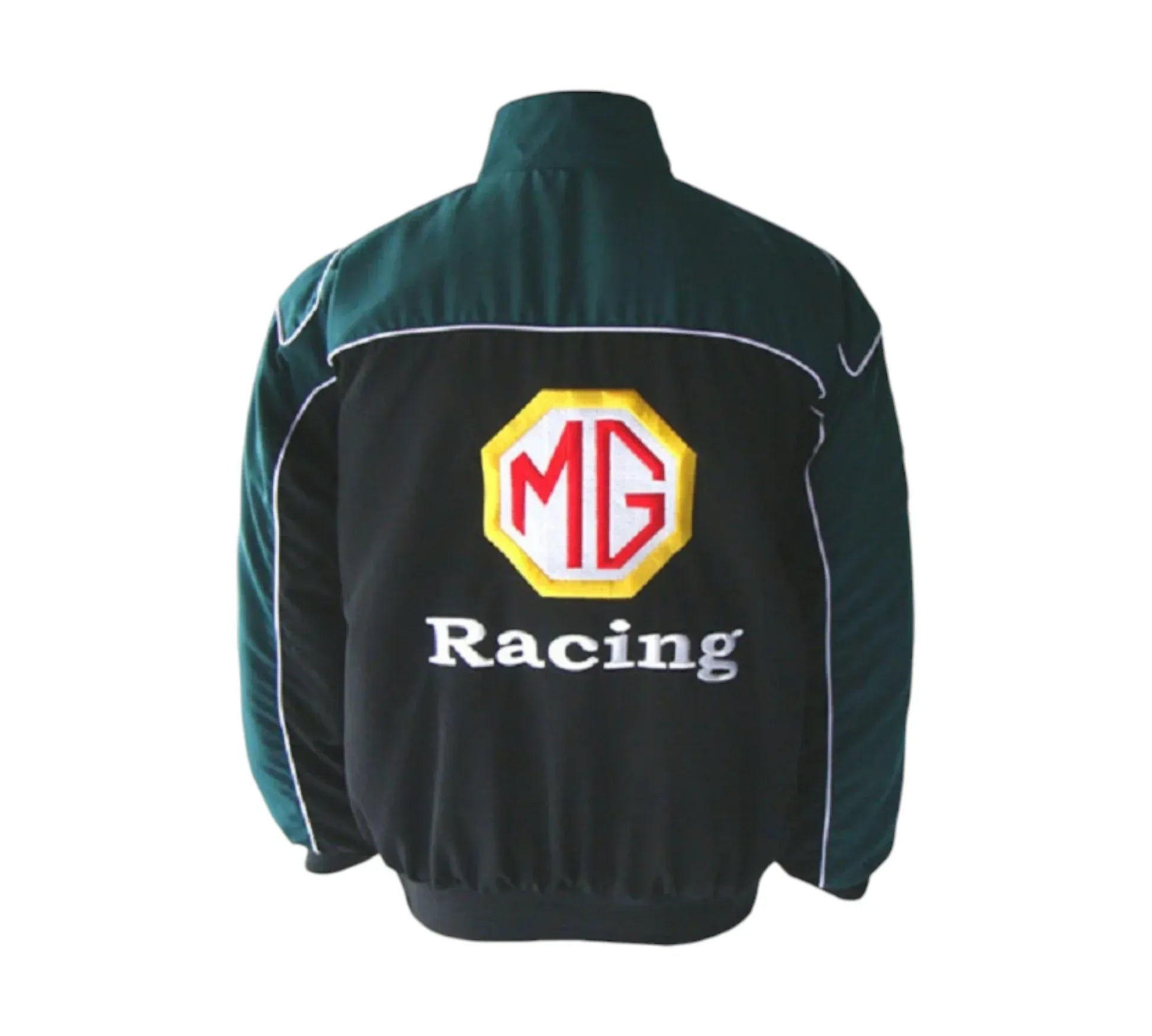 MG Vintage Racing Jacket Black Green Premium | DASH RACEGEAR