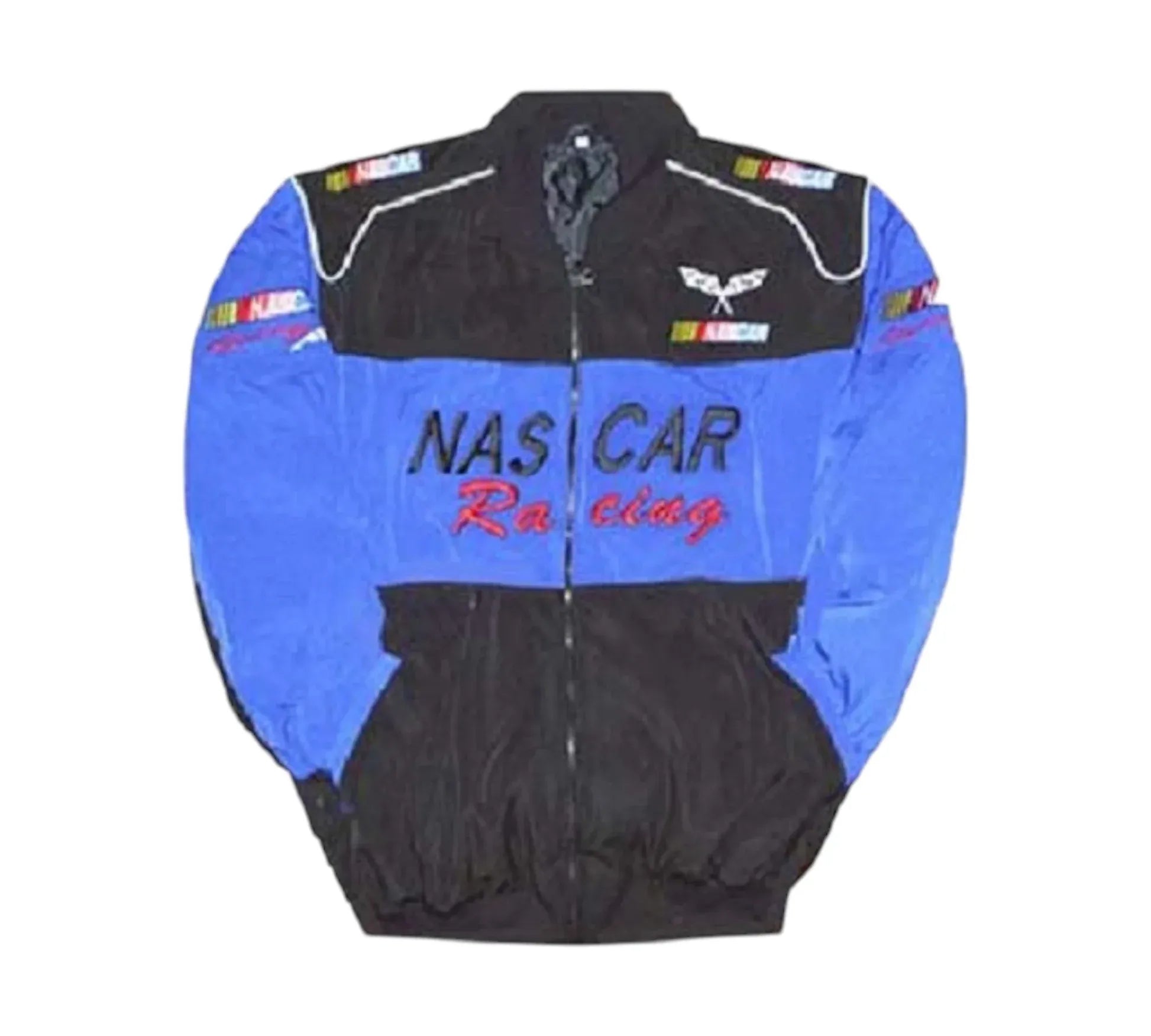 Nascar Vintage Racing Jacket Blue Black Premium | DASH RACEGEAR