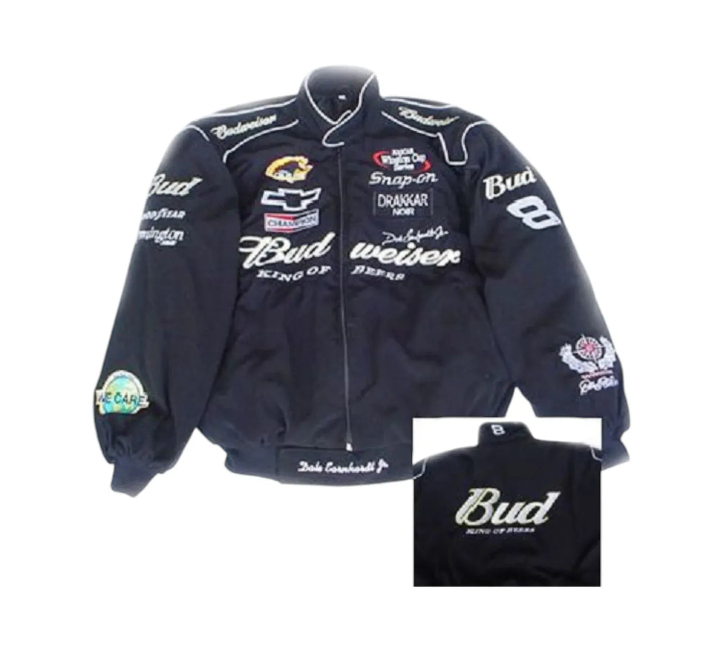 Nascar Dale Earnhardt Jr Vintage Jacket Black | DASH RACEGEAR
