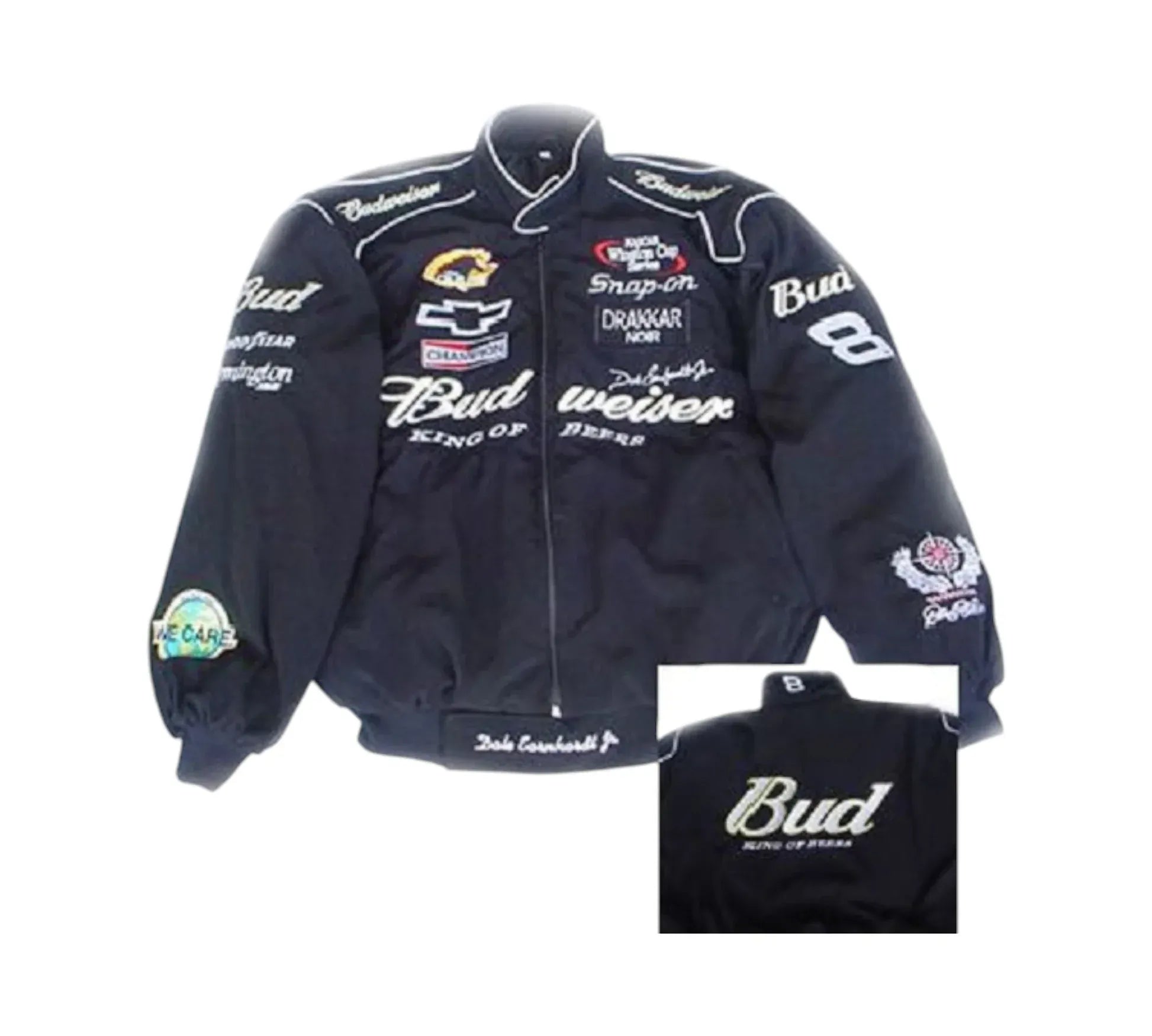 Nascar Dale Earnhardt Jr Vintage Jacket Black | DASH RACEGEAR