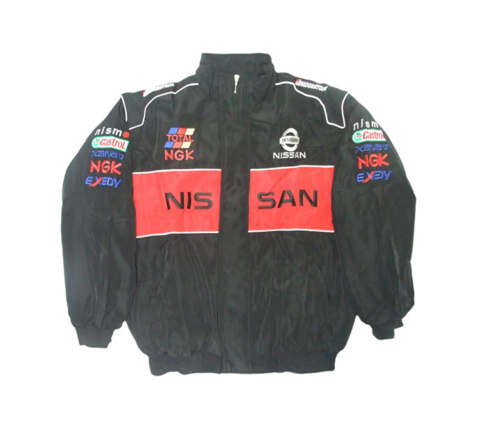 Nissan Racing Vintage Jacket Black Red Premium | DASH RACEGEAR