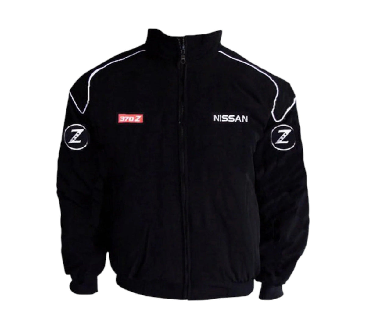 Nissan 370Z Vintage Racing Jacket Black – Motorsport Style | DASH RACEGEAR