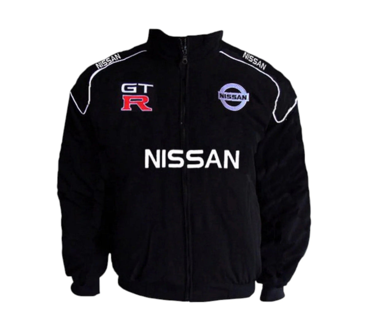 Nissan GTR Vintage Racing Jacket Black – Motorsport Style | DASH RACEGEAR