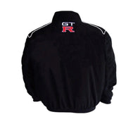 Nissan GTR Vintage Racing Jacket Black – Motorsport Style | DASH RACEGEAR