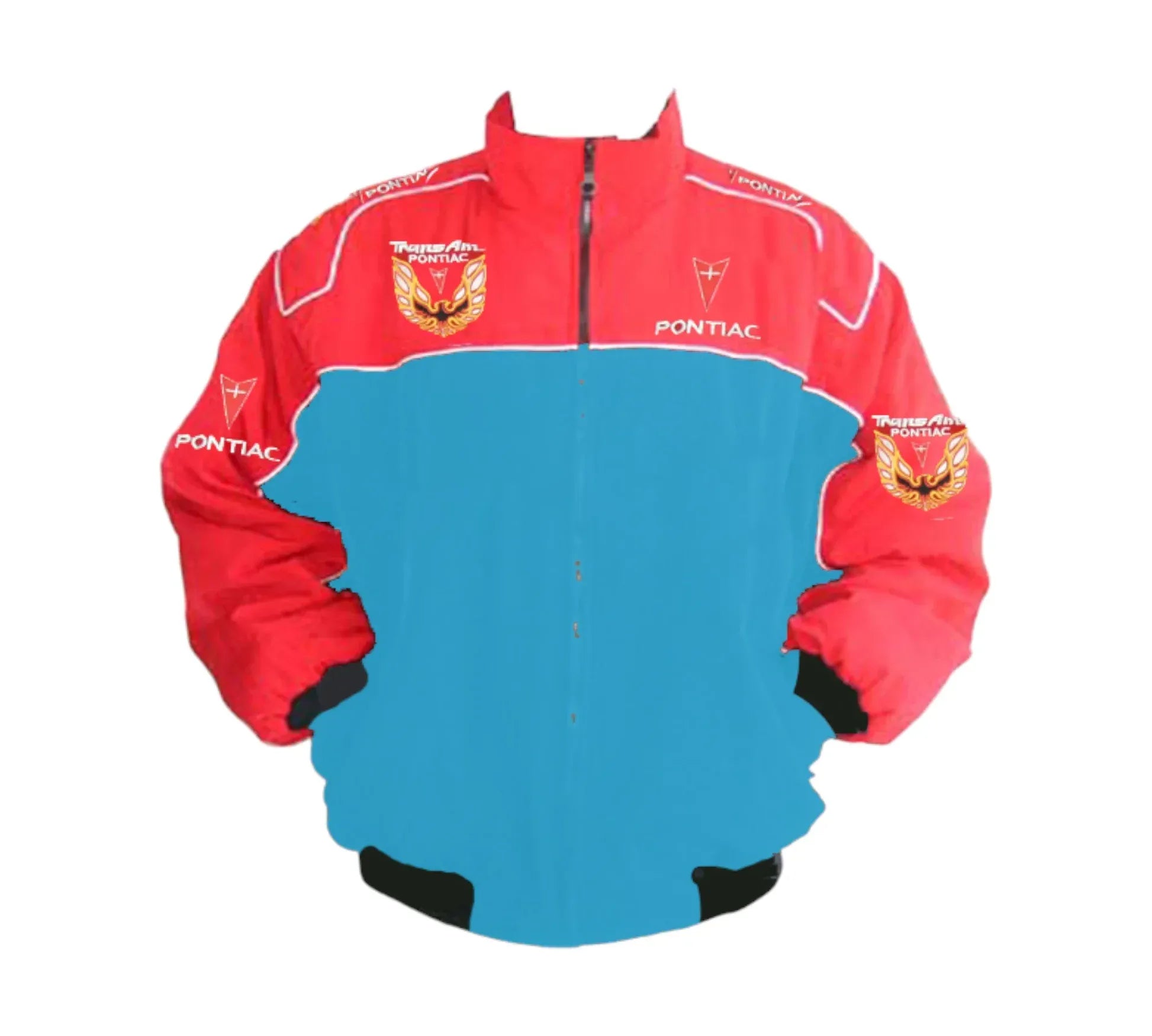 Trans Am Pontiac Racing Jacket Light Blue Red Motorsport Style | DASH RACEGEAR