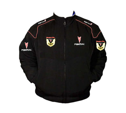 Pontiac Trans Am Vintage Racing Jacket Black Motorsport Style | DASH RACEGEAR
