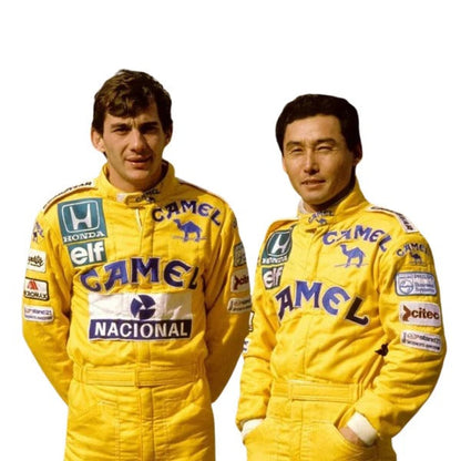 1987 Ayrton Senna F1 Racing Suit – Lotus Replica Edition | DASH RACEGEAR